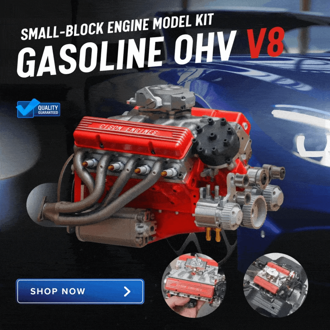 🎉Last Day Promotion 50% OFF + FREESHIPPING🔥 - Gasoline OHV V8 Small-block Engine Model Kits
